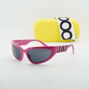 Marc Jacobs MARC 738/S 0EWW IR Cat Eye Sunglasses - Fuchsia/Grey